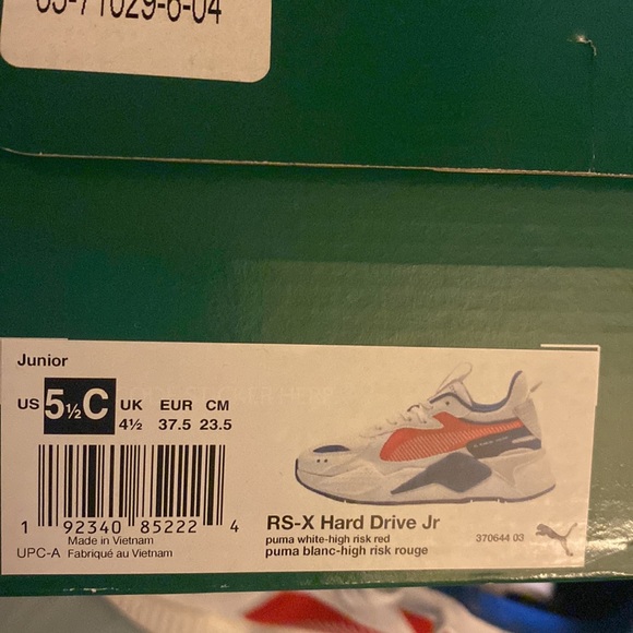 RS-X Hard Drive Jr size 5 1/2 big kids - Picture 3 of 3